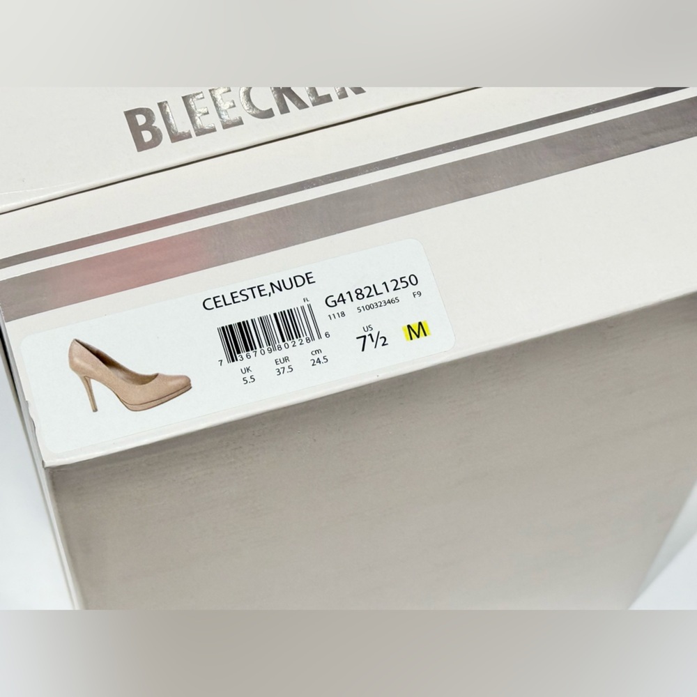 Bleeker & Bond Celeste nude high heels NIB size 7.5 M g418L1250 - Picture 3 of 6